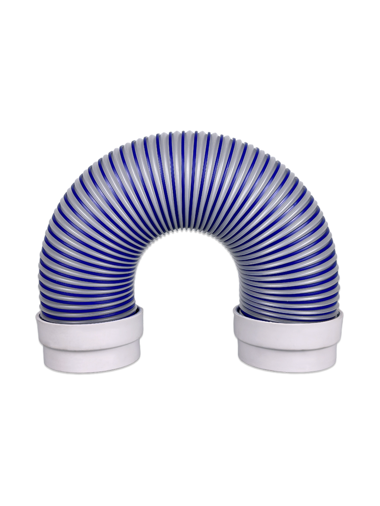Fresh air hood exhaust pipe toilet bathroom bathing fan telescopic hose ventilation pipeline exhaust pipe
