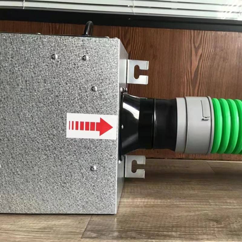 Fresh air system flange fast connector PE pipeline connector Silicone 110 pipeline fan soft connection 160 direct