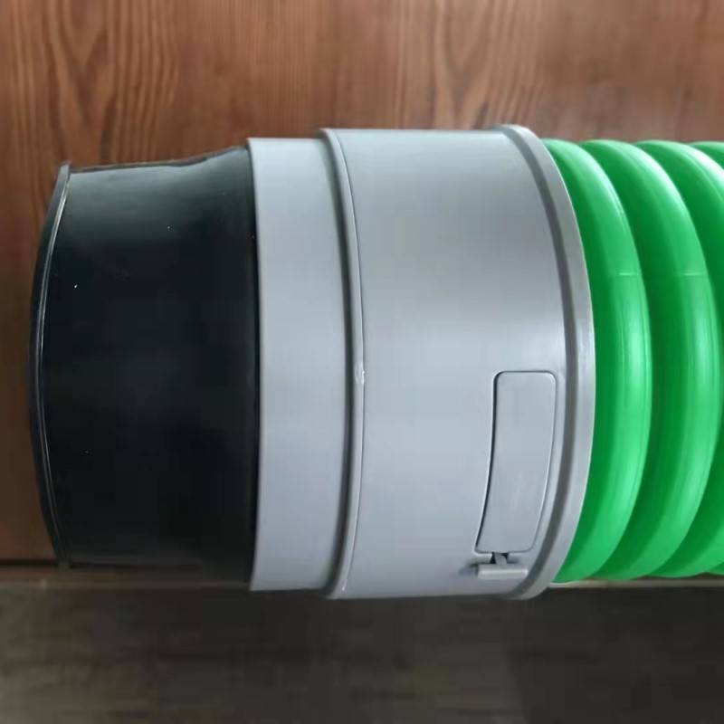 Fresh air system flange fast connector PE pipeline connector Silicone 110 pipeline fan soft connection 160 direct