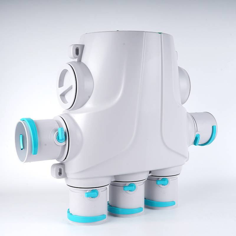 Fresh air system accessories split box PE pipeline branches, removing sound environmental protection ABS division, one -five -one -one, seven points seven