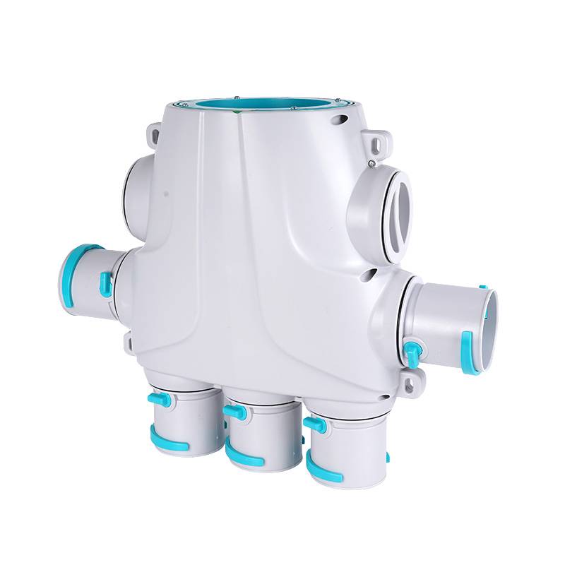Fresh air system accessories split box PE pipeline branches, removing sound environmental protection ABS division, one -five -one -one, seven points seven