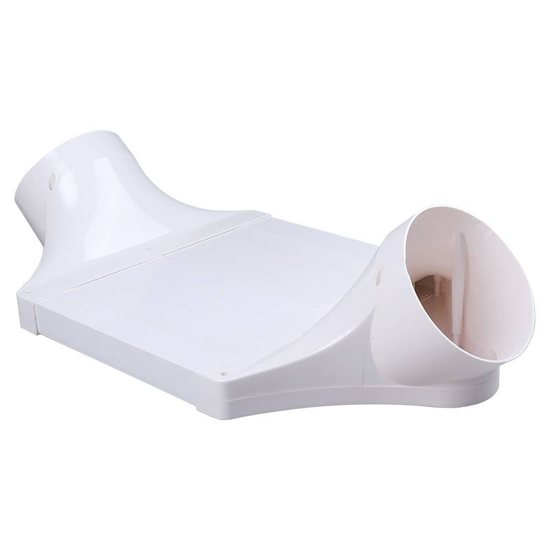 Fresh air system cross -beam tube flat tube ABS pipeline PVC 110/80/160/200 rotation exhaust air pipe