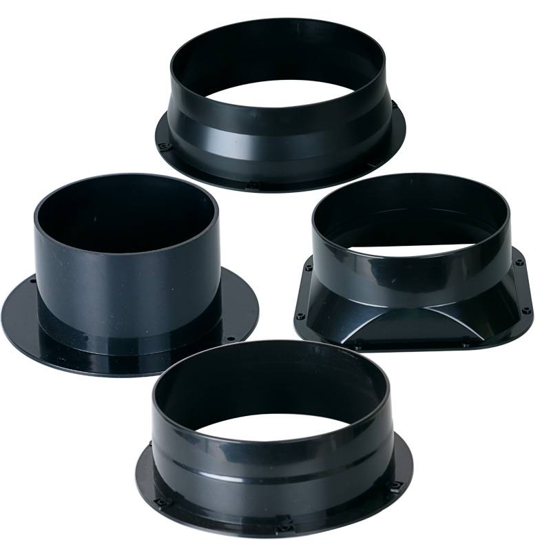 French fan joint fresh air system duct joint pipeline fan interface silent fan connector round interface