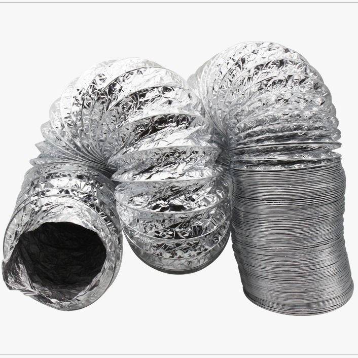 Verm exhaust pipe extension High temperature retractable hose aluminum foil smoke exhaust pipeline ventilation pipeline accessories air replacement fan replacement fans and smoke prevention