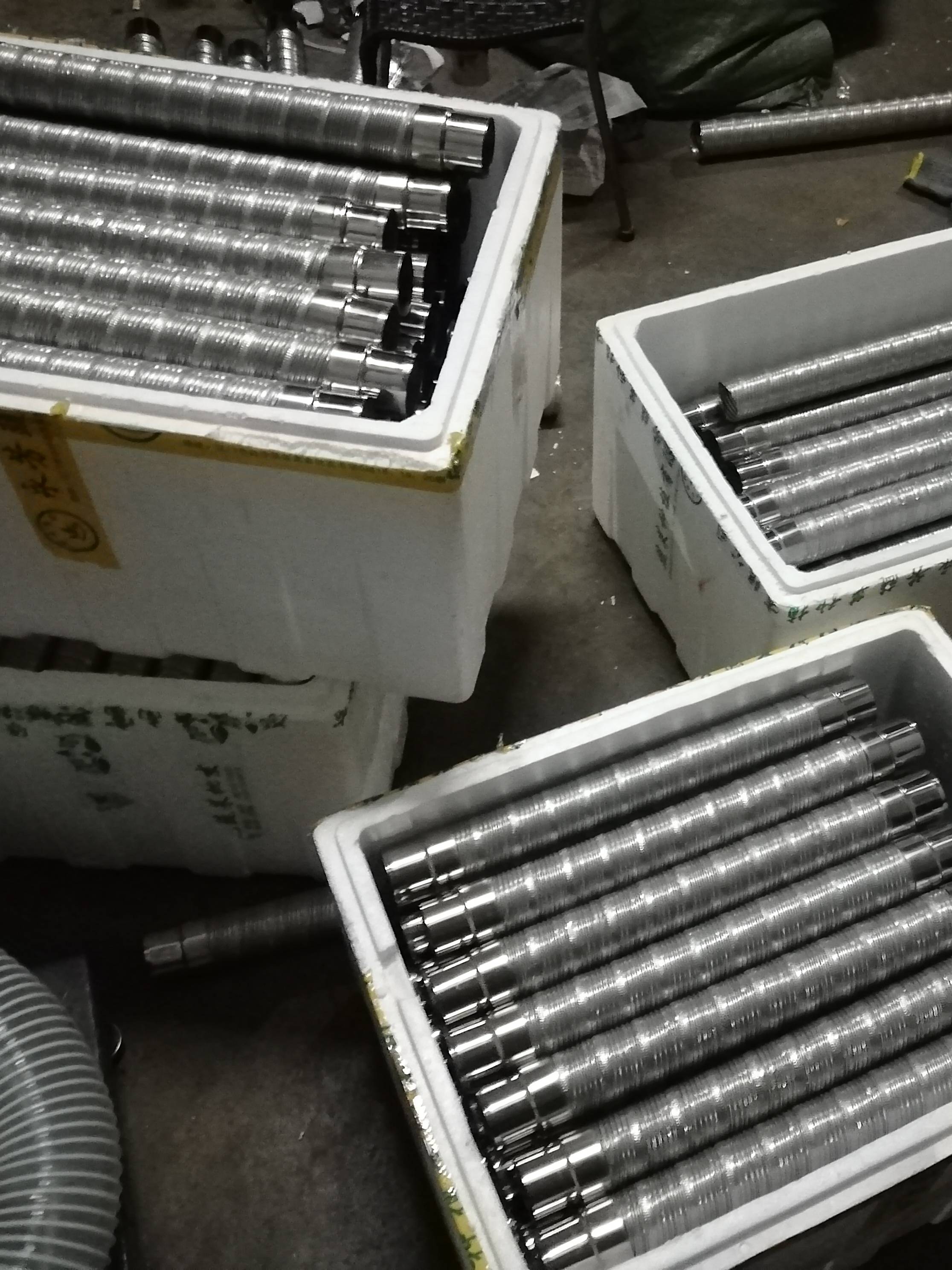 304 stainless steel hose High -temperature flue exhaust pipe 50/60/70/80/90/100/110mm 1.5 meters of tobacco pipes
