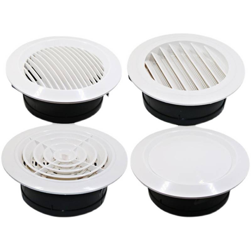 Fresh air outlet air outlet ABS round can be exhausting central air -conditioning ceiling ceiling ceiling decoration ventilation blush