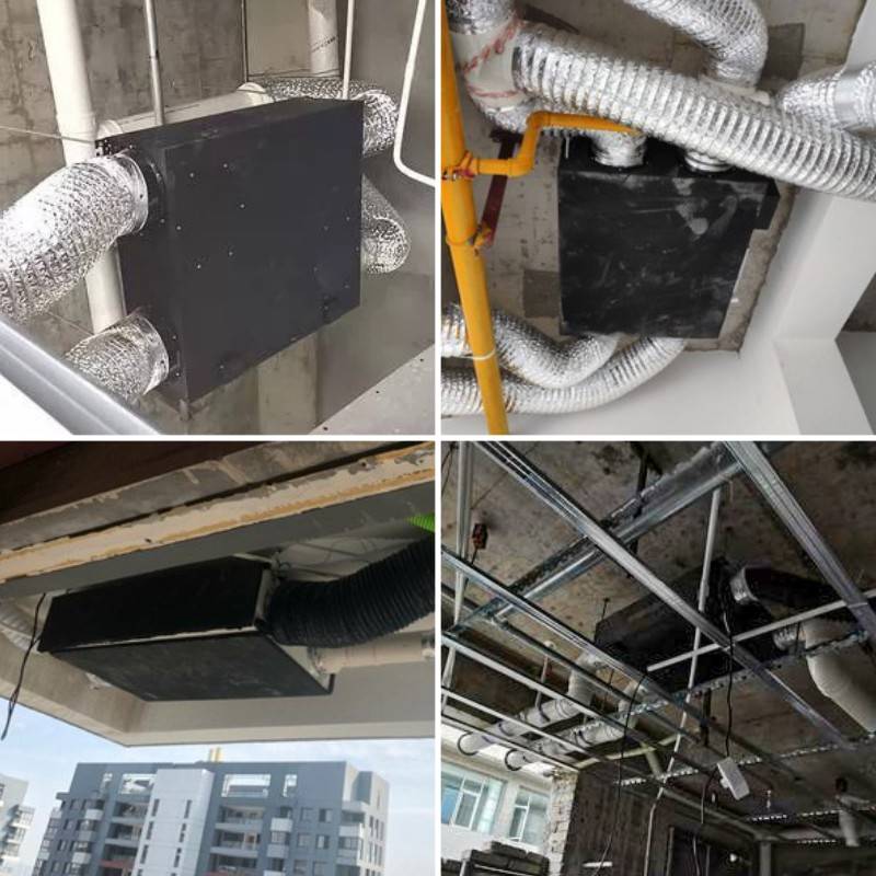 Fresh air system Household bidirectional flow commercial centrally row Z wind pumping full -house pipeline mute exhaust fresh air replacement