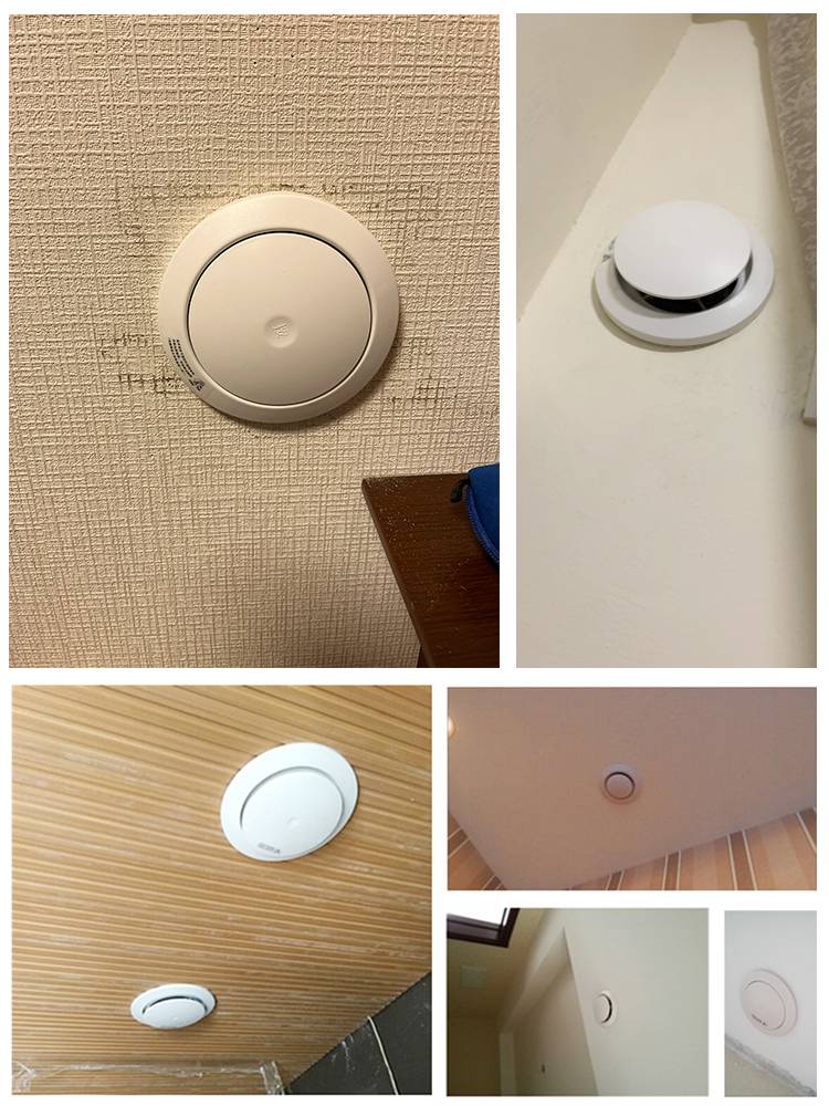 Round pressing the new air inlet indoor fresh air system air -conditioning air outlet exhaust fans return air outlet with filter