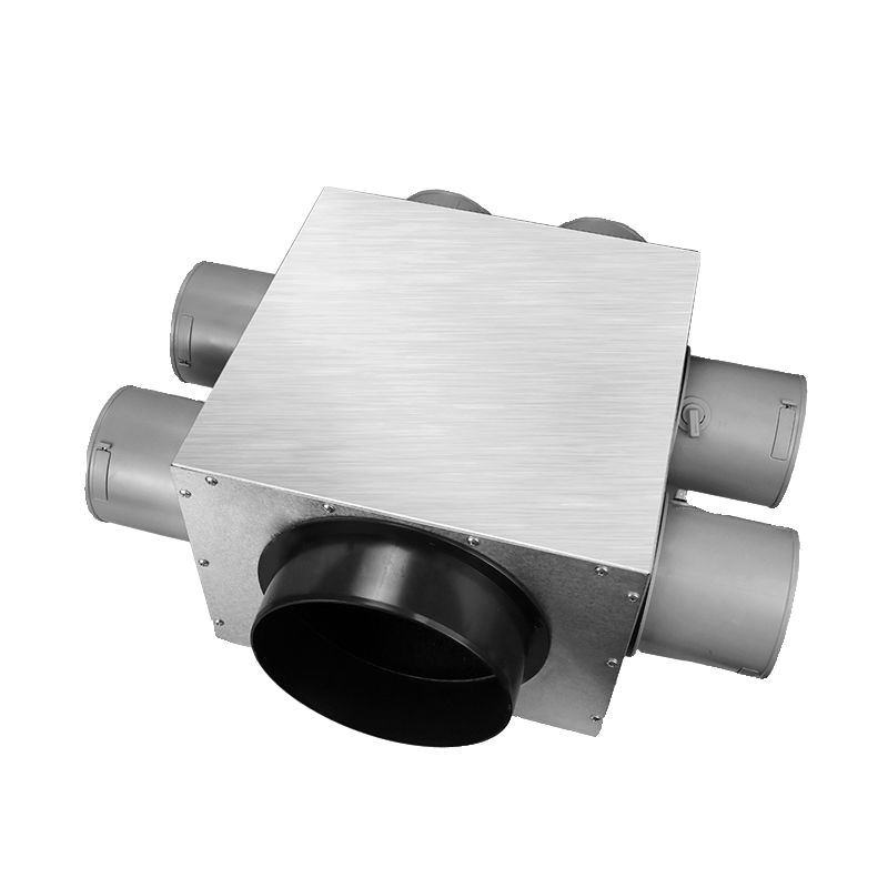Frozen split box PE pipeline metal mucoping static pressure distribution system can adjust silent central air -conditioning accessories Wanpeng