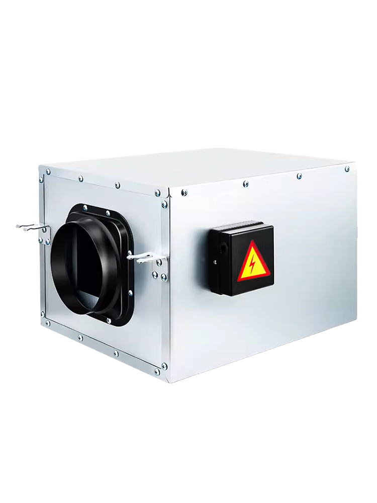 Fresh air system powerful static pipeline pipeline pumping fan chess and card room hot pot shop commercial smoke exhaust fan unidirectional air replacement fan