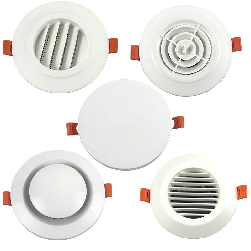 Freshwind card spring out of the air outlet, indoor round louver rotation air outlet fresh air system outlet air outlet exhaust and exhaust