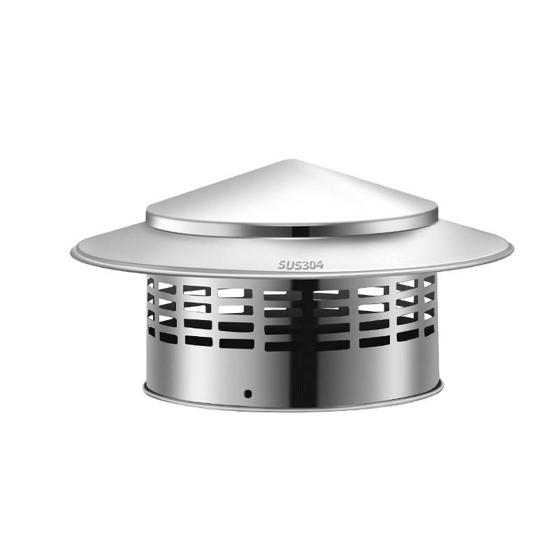 304 stainless steel chimney rain hat prevention cap smoke cap fistor exhaust pipe waterproof cover outdoor smoke cover cover wind cover