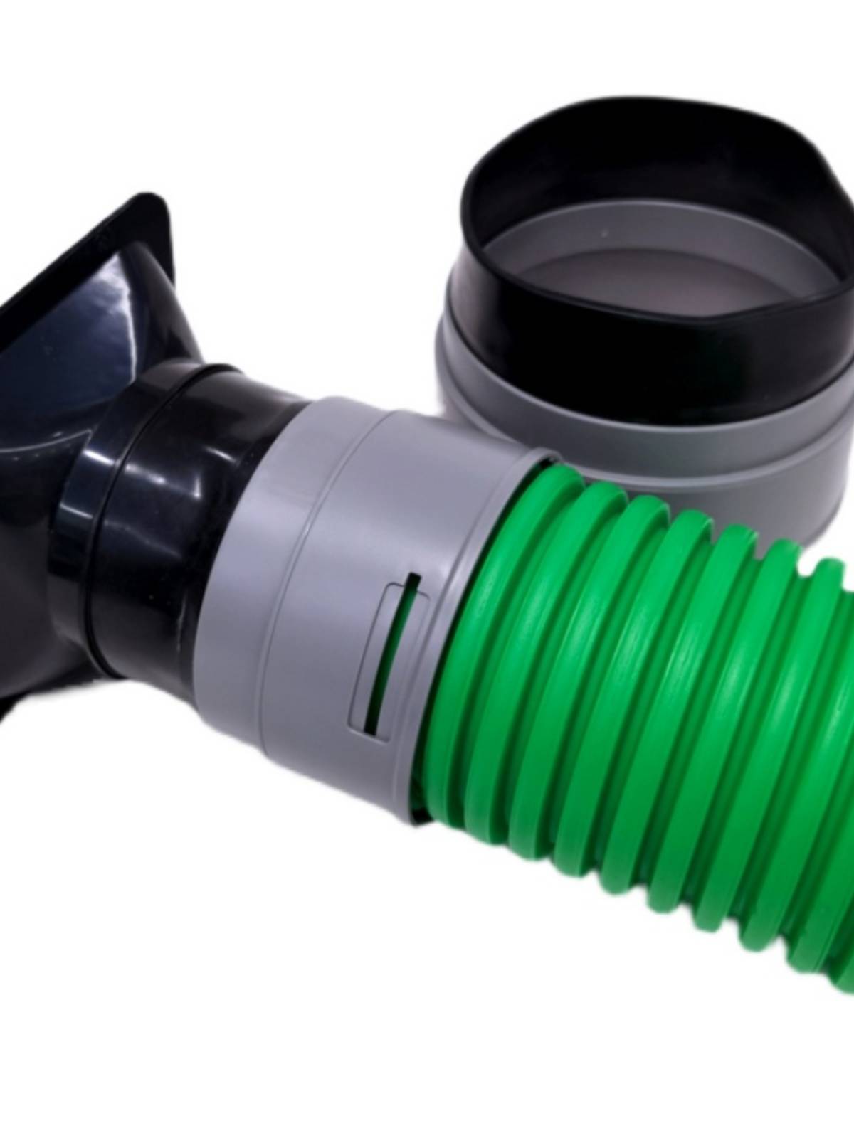 Fresh air system host PE pipe Franlant connected pipeline fan exhaust port fast -connected PE new duct pair connector