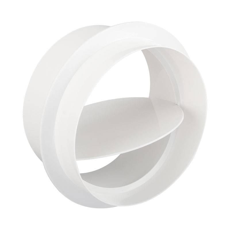 PVC circular pipeline stop valve toilet exhaust fans to stop the inverse valve fresh air system flue valve anti -flavors