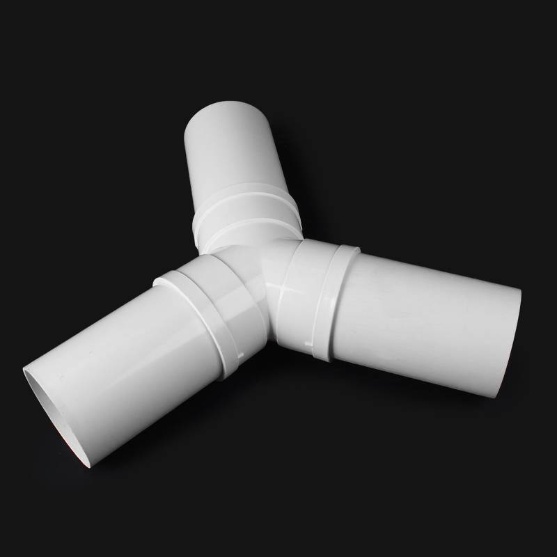 Y -shaped three -link PVC exhaust pipe plastic joint 110 fresh air system pipe Yuba ventilation exhaust pipe parts