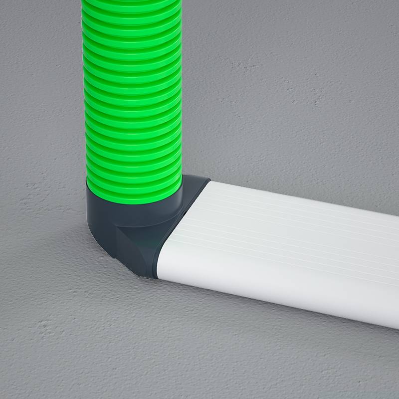 Fresh air system ventilation pipelined air delivery accessories rotor 132x30 flat pipe change 108x30 variable diameter size head