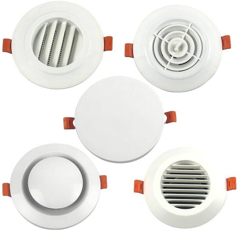 Freshwind card spring out of the air outlet, indoor round louver rotation air outlet fresh air system outlet air outlet exhaust and exhaust