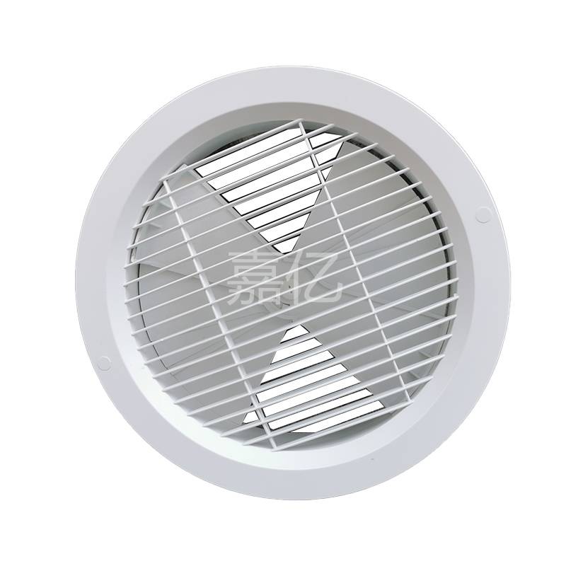 ABS circular air outlet indoor fresh air system air pipeline exhaust port directly blows 0 degrees large air volume round louver