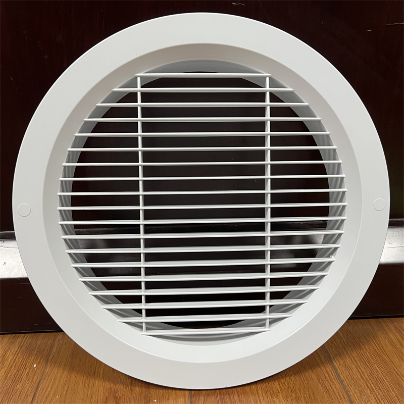 ABS circular air outlet indoor fresh air system air pipeline exhaust port directly blows 0 degrees large air volume round louver