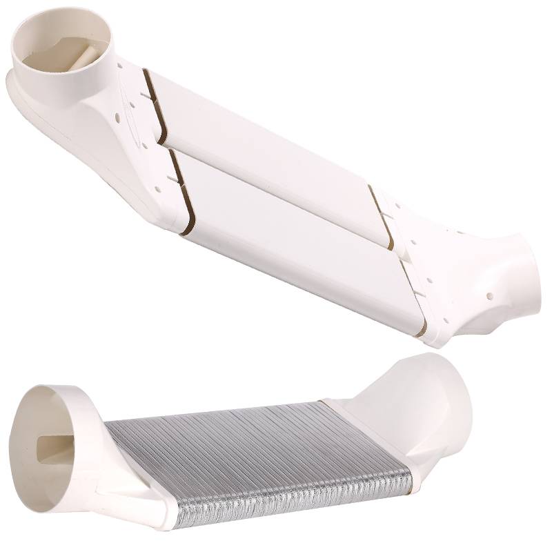 Fresh air system cross beam device/ventilation flat pipe 75/110/160mm ABS air ducts switch to the beam curve