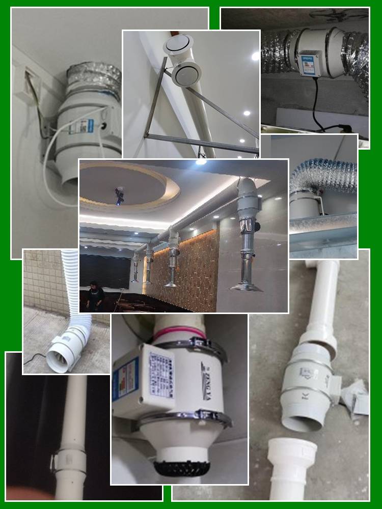Turbine exhaust fan Kitchen toilet air replacement fan ceiling rowing fan formaldehyde formaldehyde dumping machine silent pipeline fan