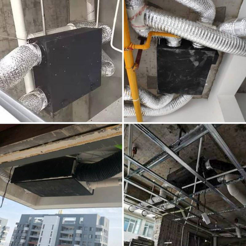 Fresh air system Household bidirectional streaming central wind exhaust pipeline static exhaust integrated fresh air air exchange machine