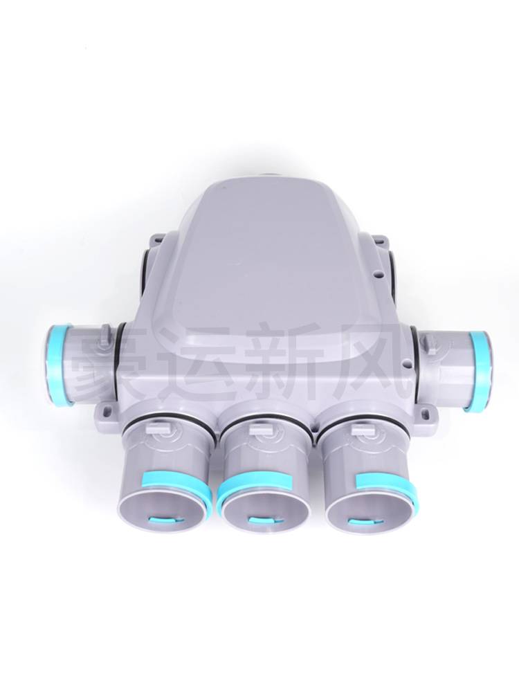 Frozen split box, one point, four new fan, fresh air system pipelines, silence, static pressure box PE pipe new air duct accessories