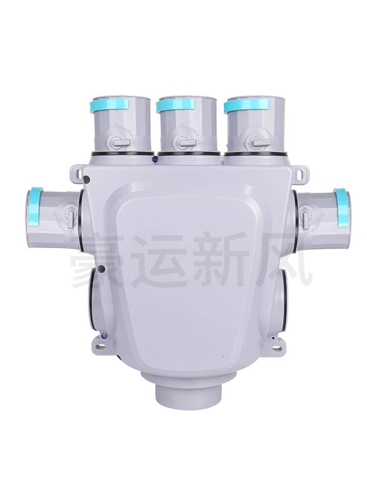 Frozen split box, one point, four new fan, fresh air system pipelines, silence, static pressure box PE pipe new air duct accessories
