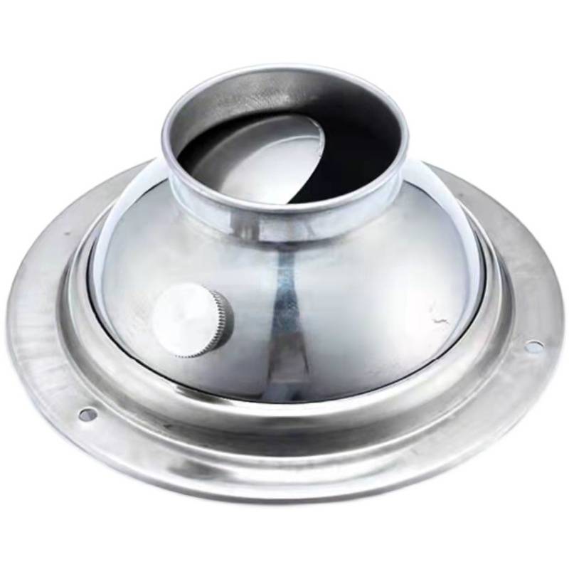 Fresh air system 304 stainless steel hood rotation can be sprayed 150 ball -type loose stream kitchen oil fume outlet