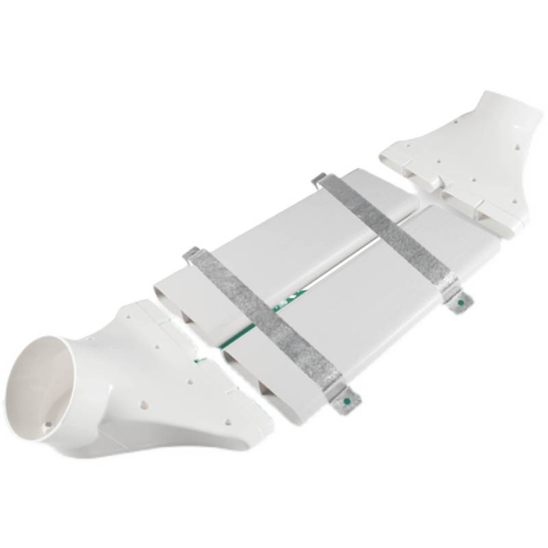 ABS fresh air crossing beam flat tube cross beam and flat pipe indoor fresh air system crossbar transition to avoid punching