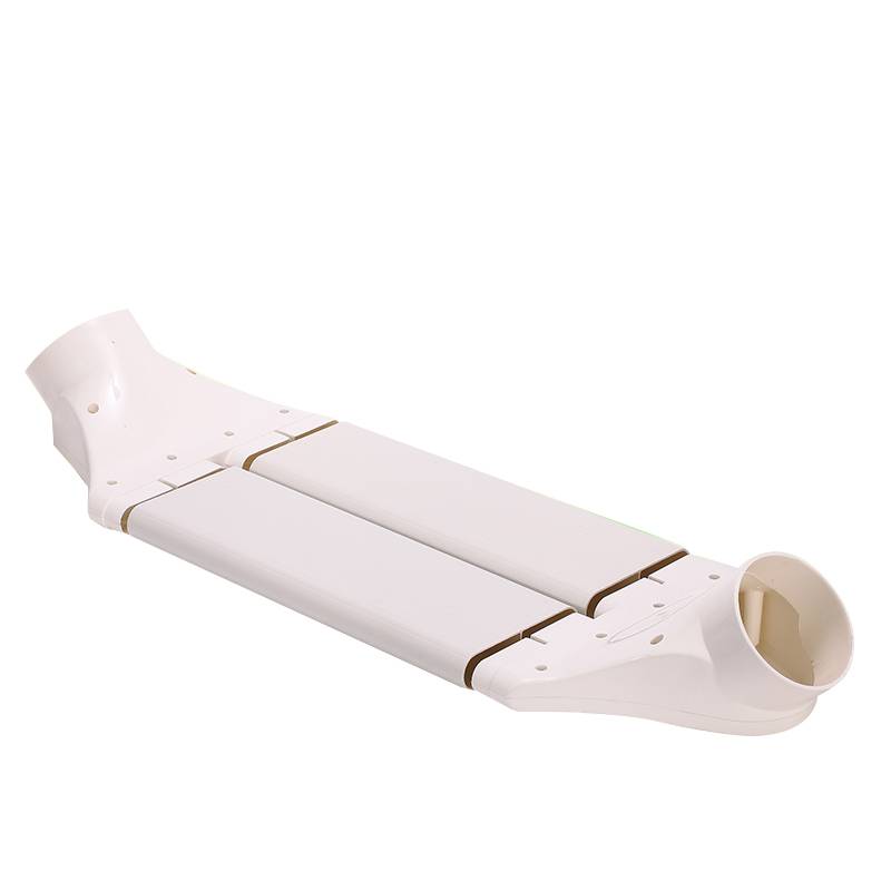 Fresh air system cross beam device/ventilation flat pipe 75/110/160mm ABS air ducts switch to the beam curve