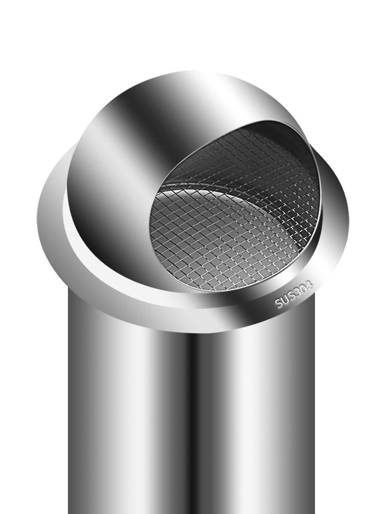 Stainless steel wearing wall wind hat extended thickened kitchen range hood toilet toilet exhaust outdoor air -proof hat rain hat