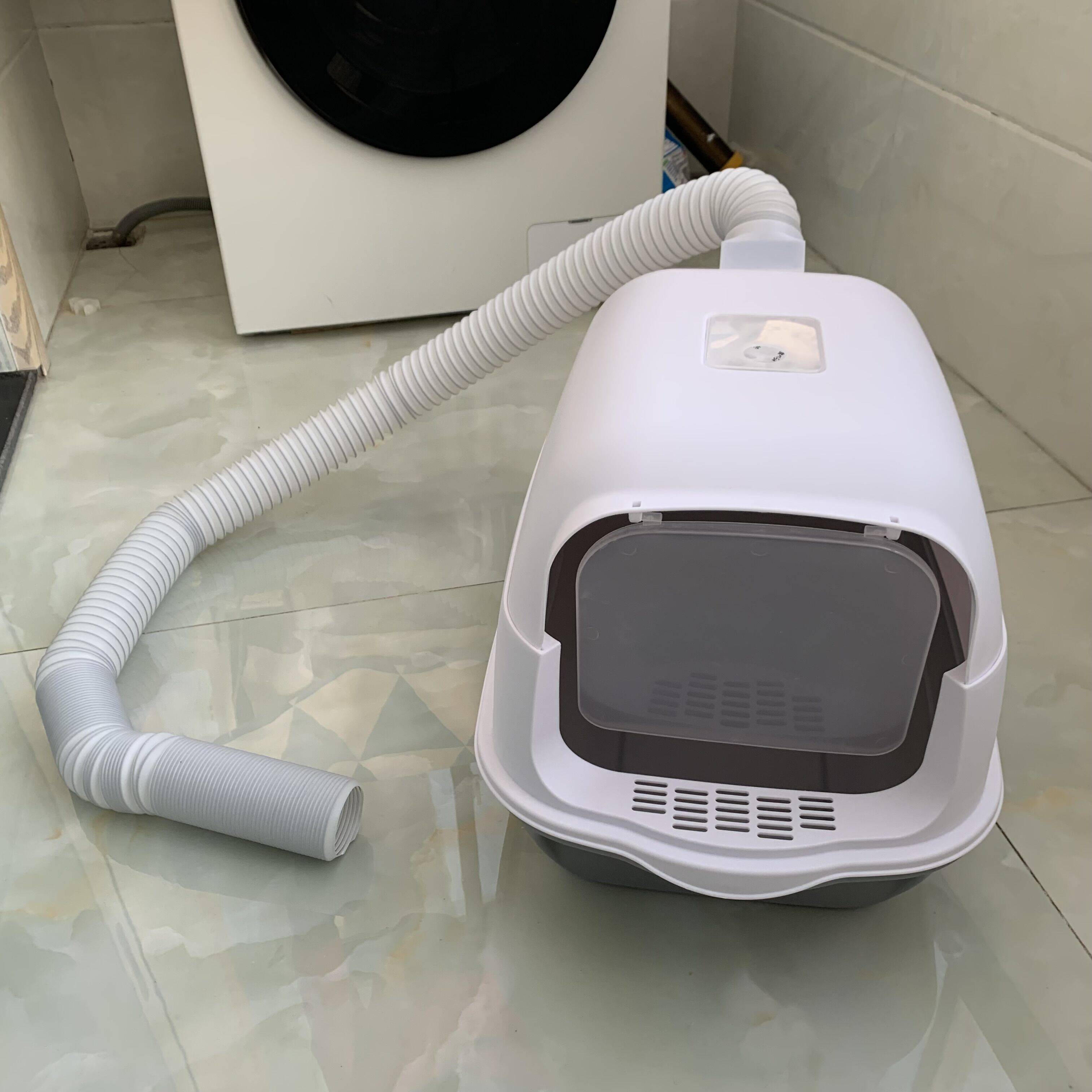 Cat sand pot fresh air exhaust agent pet bead system fan automatic ventilation and gas toilet net flavor artifact