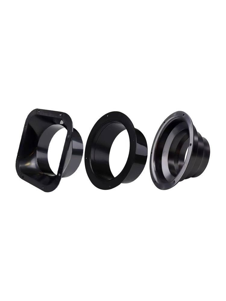 ABS fresh air system turning the square variable square -incharging flange interface exhaust ventilation pipeline variation diameter Tianyuan local connector