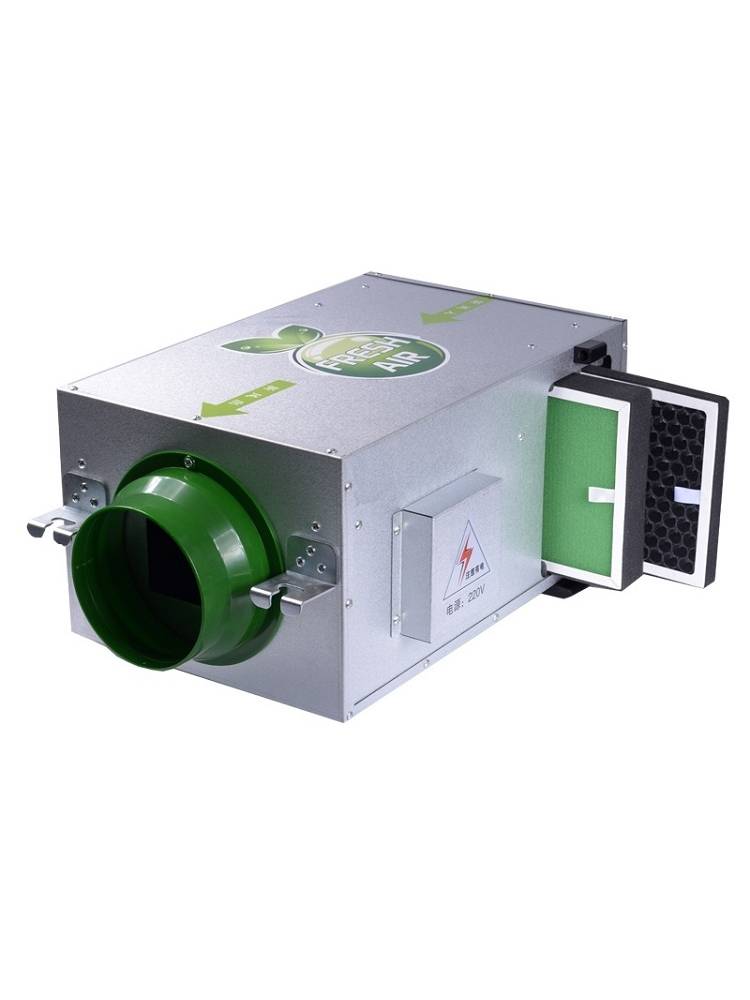 Commercial one -way flow fresh air system Pipelined indoor air replacement purifience air supply fan exhaust device exhaust system