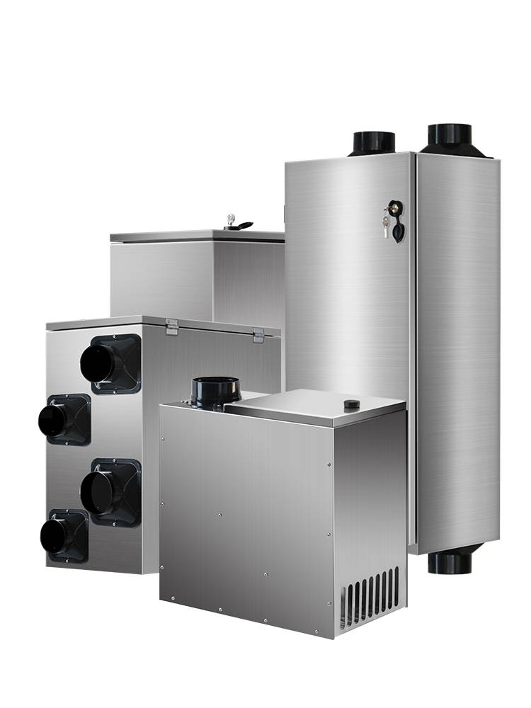 Outdoor new fanless pipeline fresh air system Household wall -mounted positive pressure bidirectional heat exchange removal of formaldehyde