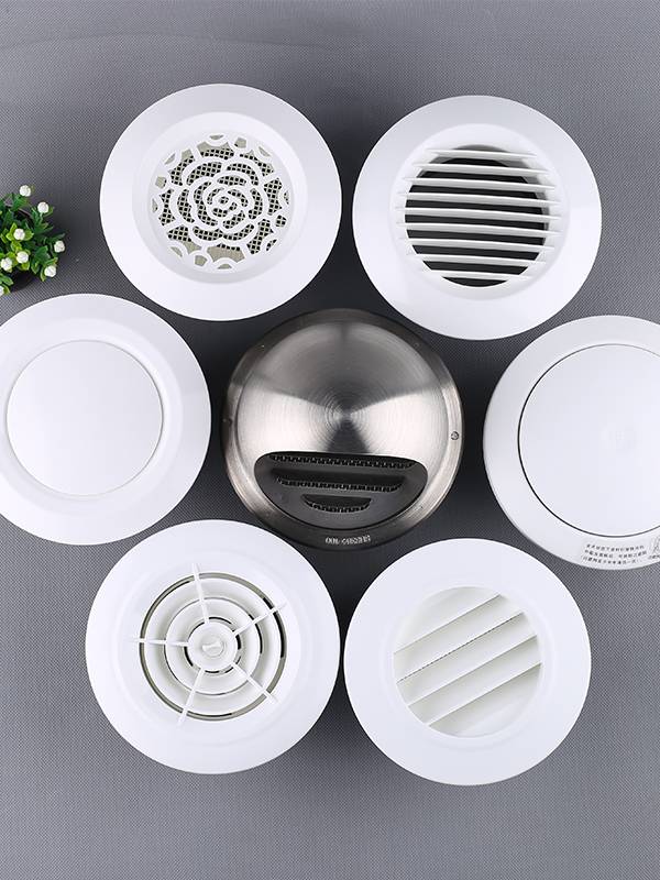 ABS fresh air system Central air -conditioning ventilation pipe exhaust port can adjust the shutter of the louver mesh decorative cover