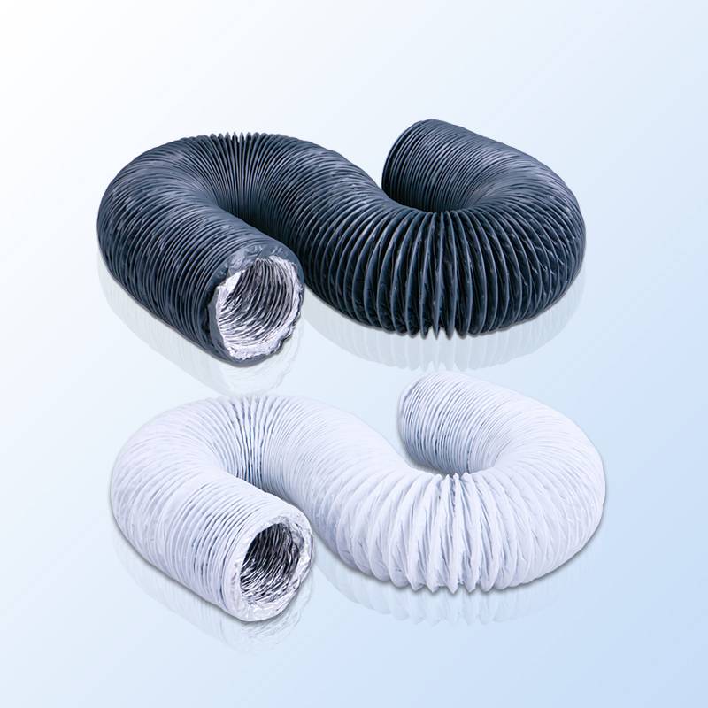 Fresh air system ventilation pipeline exhaust hood replacement fan bath PVC aluminum foil telescopic pipe