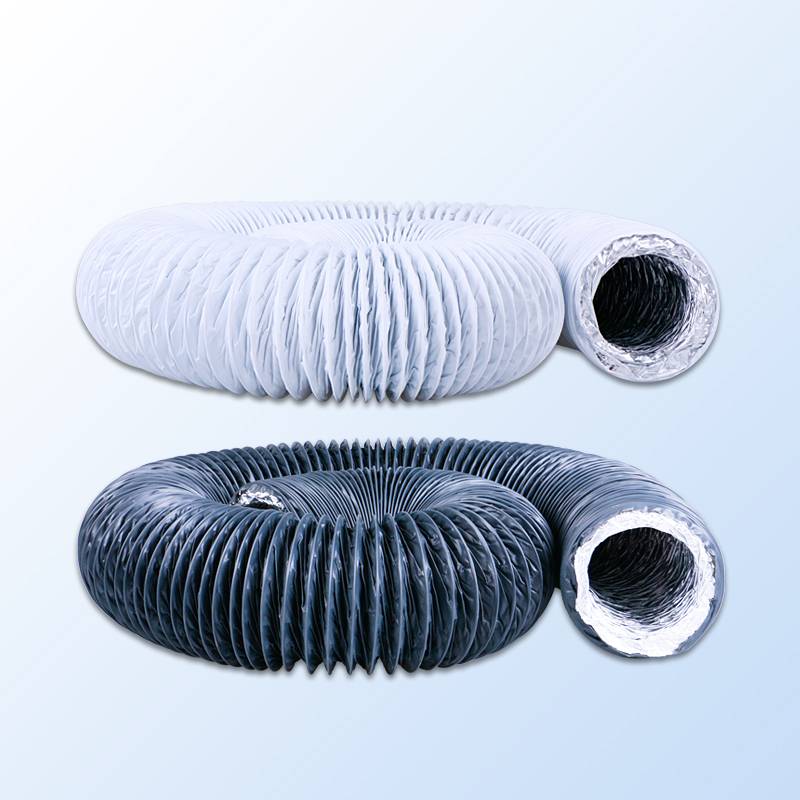 Fresh air system ventilation pipeline exhaust hood replacement fan bath PVC aluminum foil telescopic pipe