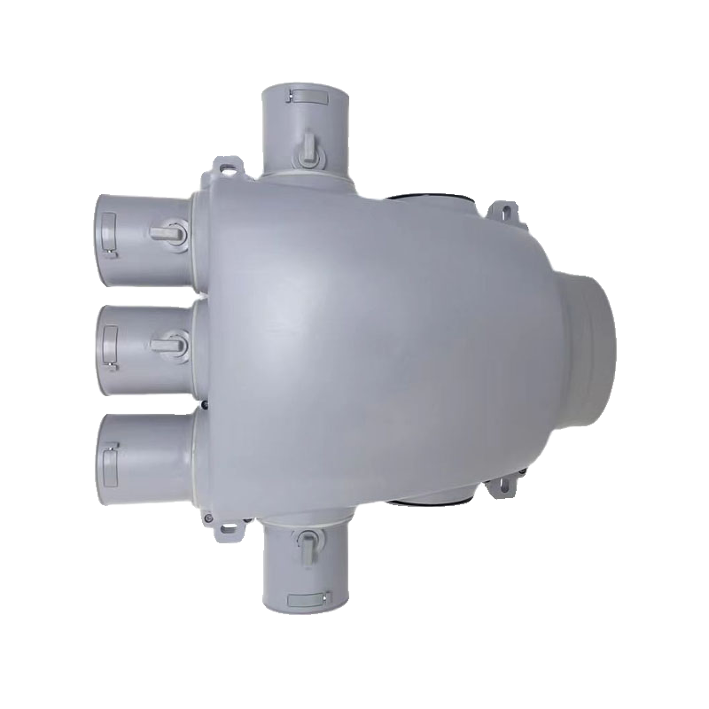 Fresh air system split box accessories Environmental ABS metal adjustable static PE pipe division furnace house Wanpeng