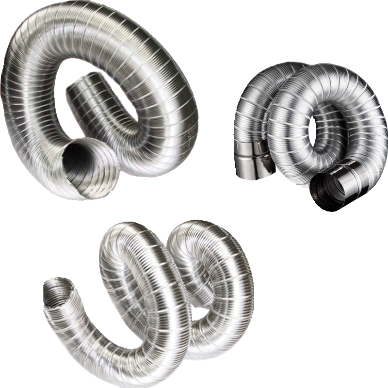 40mm high -temperature exhaust pipe stainless steel metal hose furnace pipe exhaust gas pipe ventilation pipe high temperature pipe