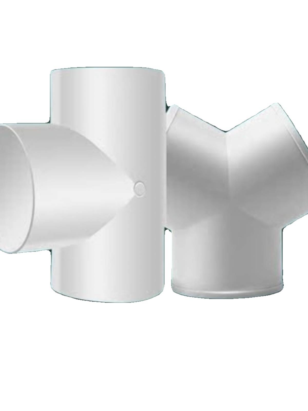Y -type exhaust pipe three -way 100 exhaust fan air -changing fan air duct PVC joint 150 hoods ventilation 200