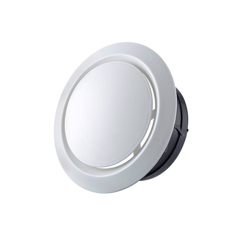 ABS fresh air central air-conditioning system exhaust air out of wind and round louver air-changing ventilated ventilation network cover 100-200mm