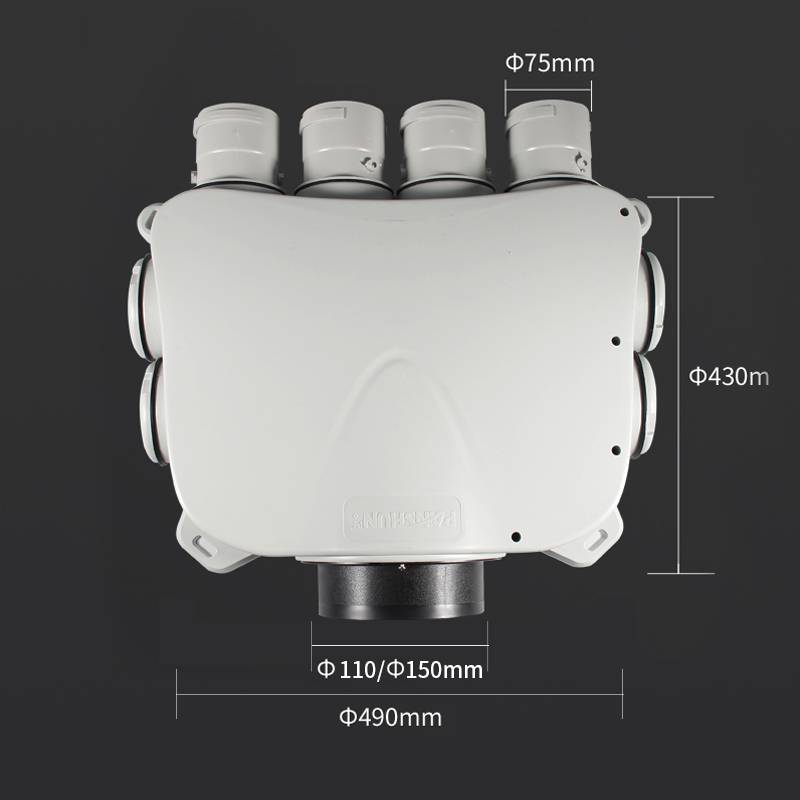 HIGGSBOSON fresh air system split boxes of one -divide sound, noise, noise reduction branch, environmental protection air supply pipeline branch box