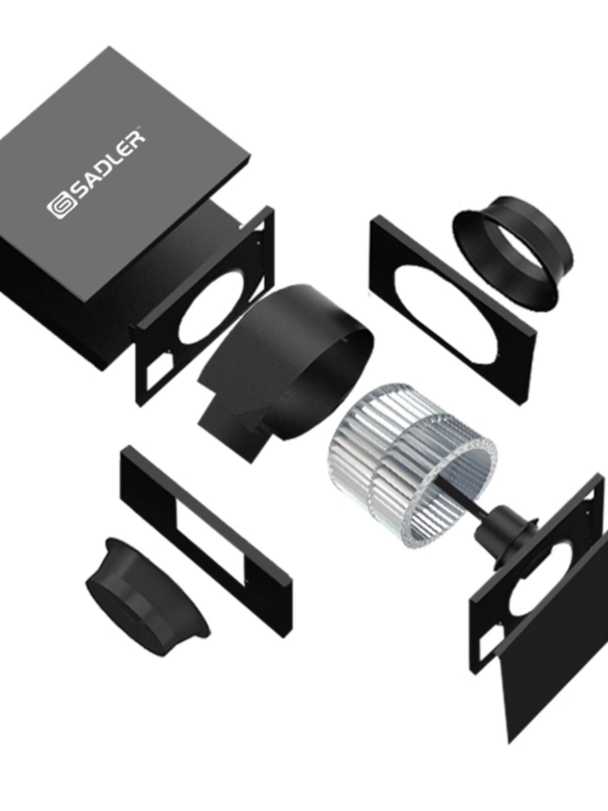 Edley's silent pipeline fan box -type fan strong air delivery KTV hot pot home air replacement fresh air system