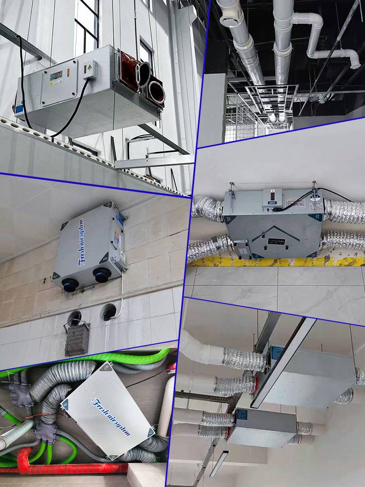 Two -way flow full thermal exchange Fresh fan Air purification ceiling fresh air replacement machine commercial fresh air system household model