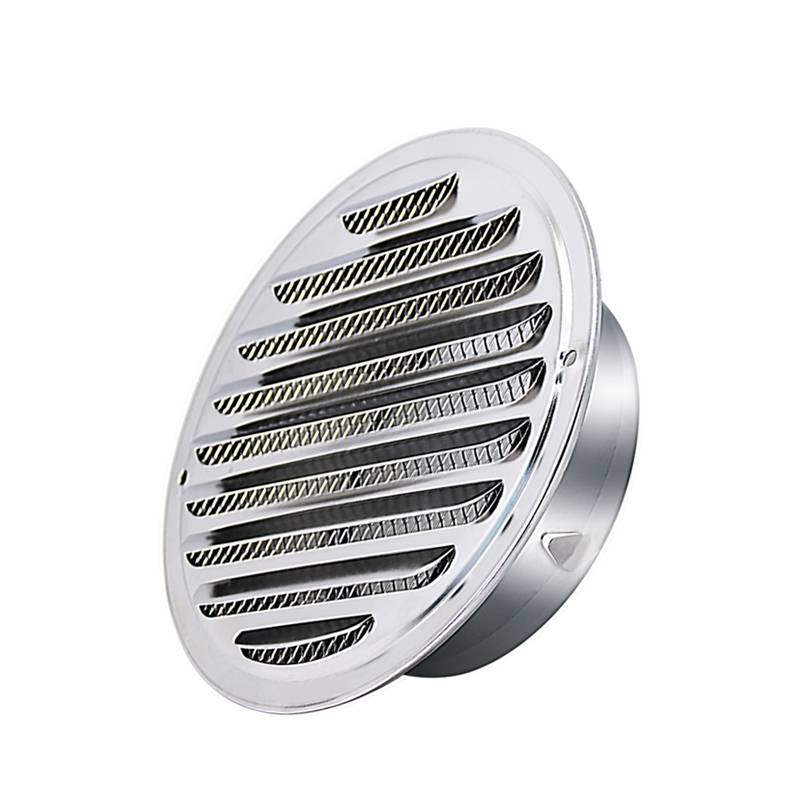 Japan's aluminum alloy fresh air central air -conditioning system exhaust air out of wind and round louver, lid mesh cover mesh replacement exhaust