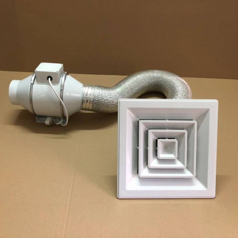 ABS round outlet air outlet exhaust air replacement air fan central air -conditioning square bulk fresh air system 110mm150mm