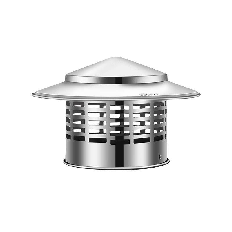Roof exhaust pipe air -ventilating caps stainless steel rain cover out of the air outlet, waterproof bird -proof and mouse -resistant fresh air system exhaust port