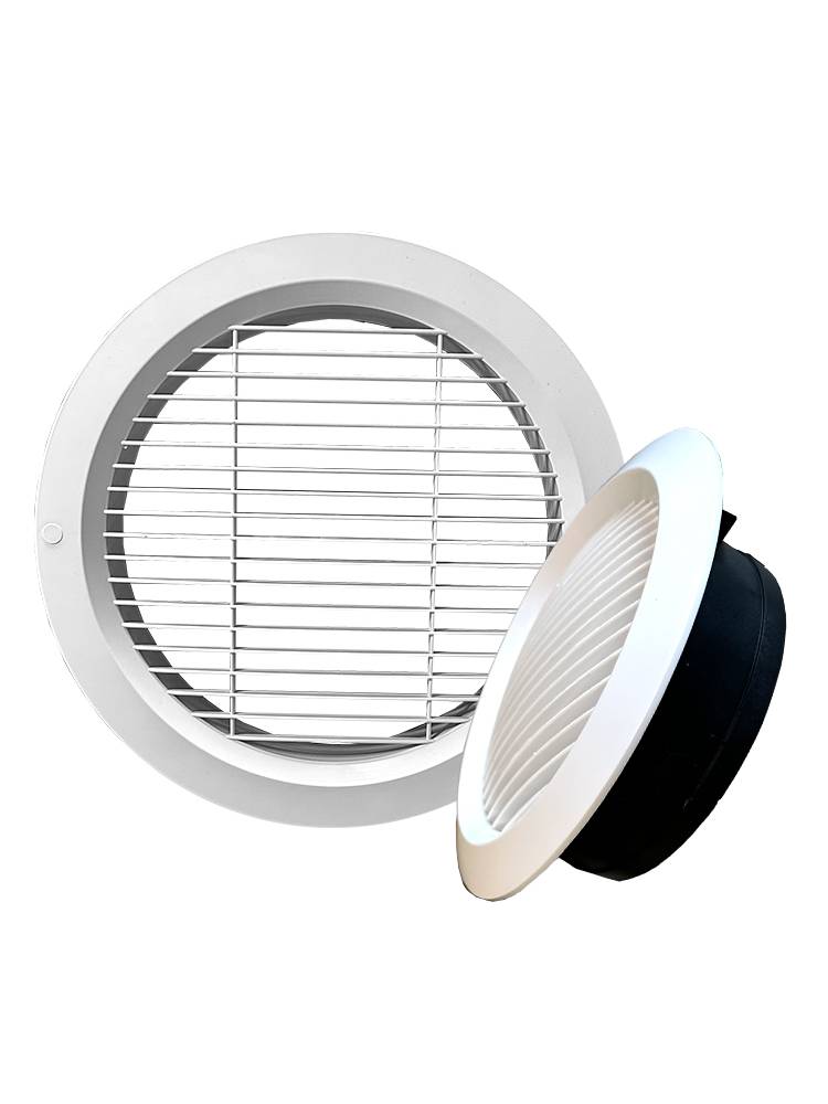 Single -layer row of the new air system, straight louver ABS plastic, round air outlet Central air -conditioning pipeline exhaust outlet